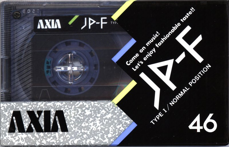 Compact Cassette AXIA JP-F 46 "JP-F B 46" Type I Normal 1988 Japan