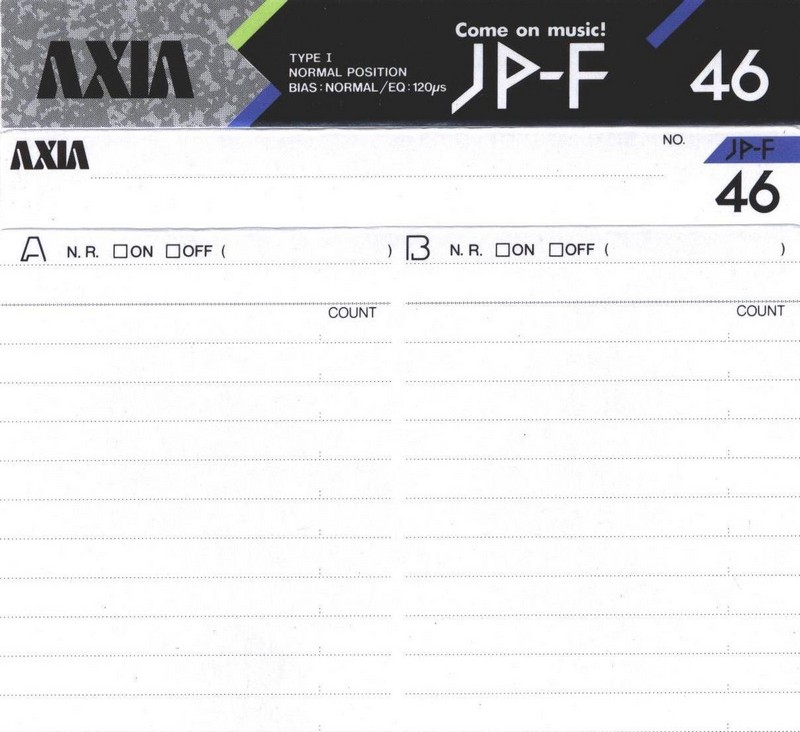 Compact Cassette: FUJI AXIA - JP-F 46