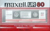 Compact Cassette Maxell UR 60 Type I Normal 1985 USA