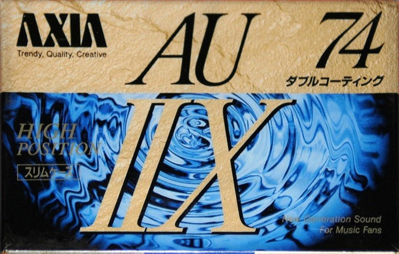 Compact Cassette AXIA AU-IIx 74 "AU2X A 74" Type II Chrome 1992 Japan