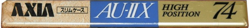 Compact Cassette AXIA AU-IIx 74 "AU2X A 74" Type II Chrome 1992 Japan