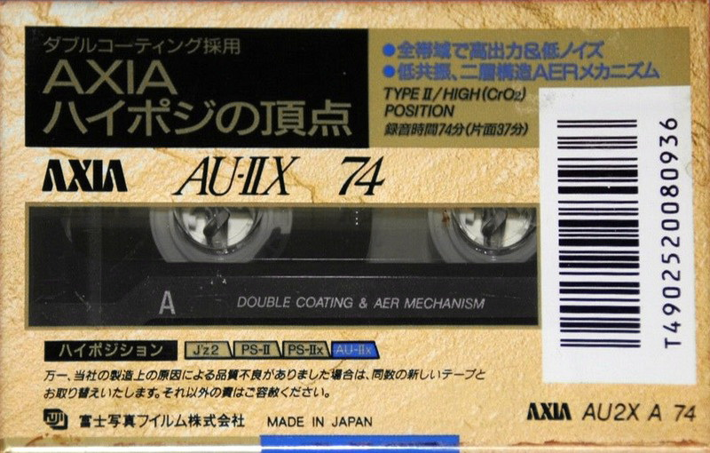 Compact Cassette: FUJI AXIA - AU-IIx 74