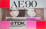 Compact Cassette TDK AE 90 "AE-90" Type I Normal 1987 Japan