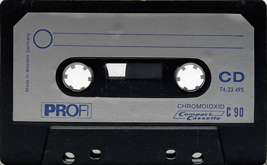 Compact Cassette Profi 90 Type II Chrome Germany
