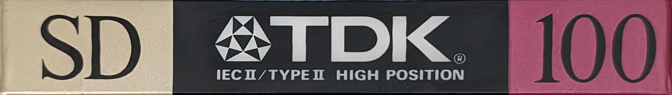 Compact Cassette TDK SD 100 Type II Chrome 1988 North America