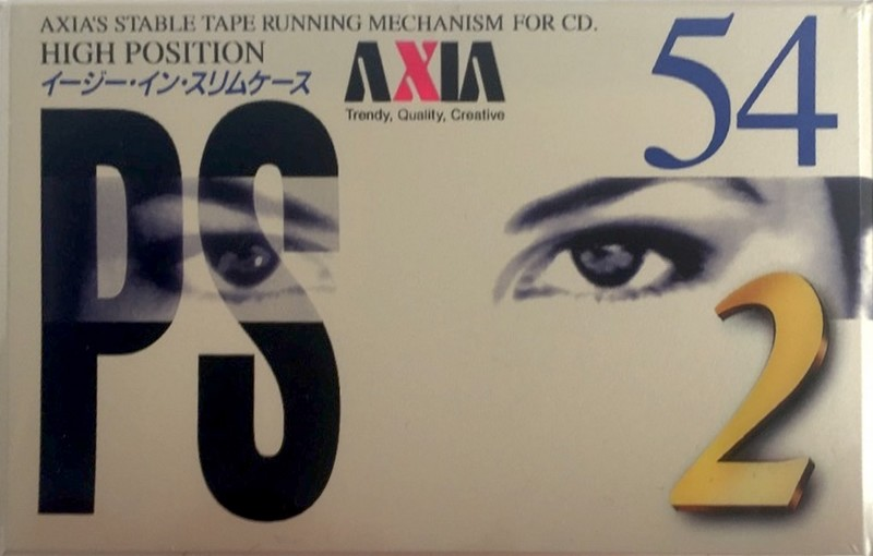 Compact Cassette AXIA PS-II / PS-2 54 "PS2G 54" Type II Chrome 1995 Japan