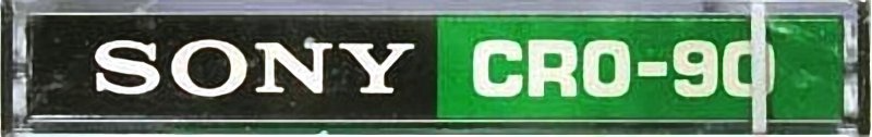 Compact Cassette Sony 90 "CRO-90" Type II Chrome 1972 USA