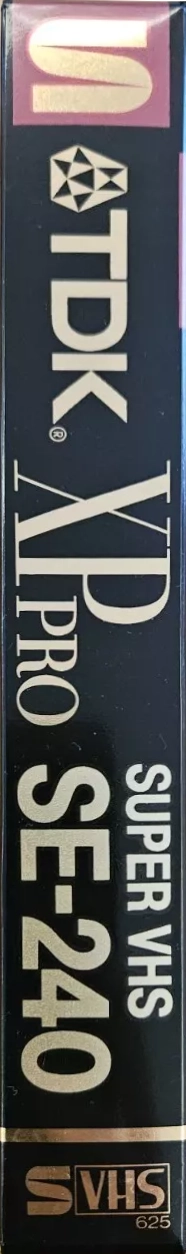 VHS, Video Home System TDK XP PRO 240 "SE-240 625" Type II Chrome 1991 Europe