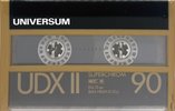 Compact Cassette Universum UDX II 90 Type II Chrome 1988 Europe