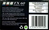 Compact Cassette BBC FX 60 Type I Normal 1988 UK