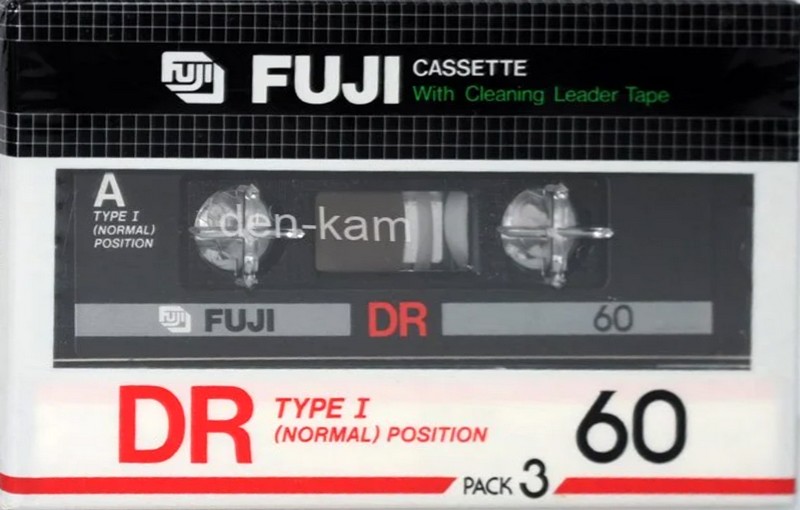 3 pack Fuji DR 60 Type I Normal 1982 Japan