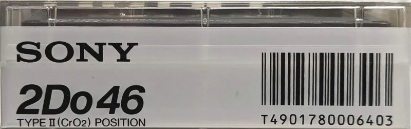 2 pack Sony Do 46 "2DO46" Type II Chrome 1985 Japan