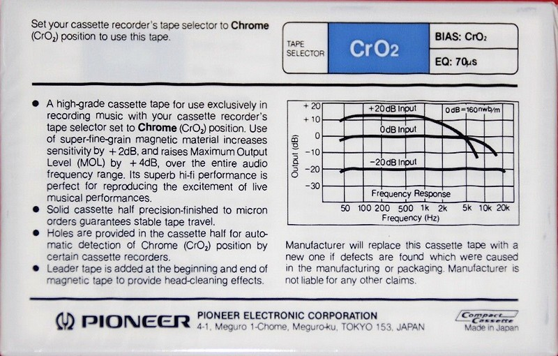 Compact Cassette:  Pioneer - C1 90