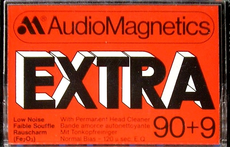 Compact Cassette:  Audio Magnetics - Extra 90+9