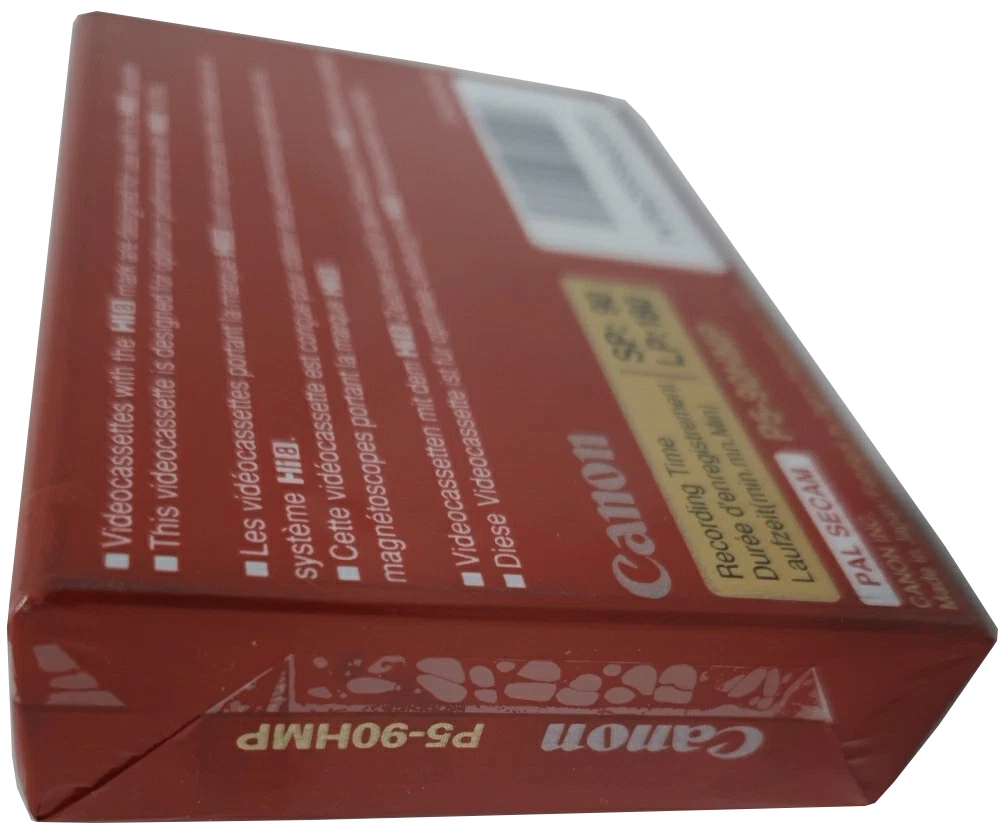 Video8, Hi8, Digital8 Canon Metal MP 90 "Hi8 P5-90HMP" Type IV Metal 1989 Europe