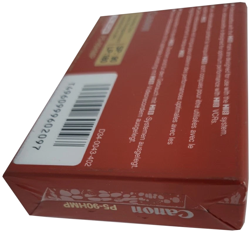 Video8, Hi8, Digital8 Canon Metal MP 90 "Hi8 P5-90HMP" Type IV Metal 1989 Europe