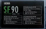Compact Cassette Hema SF 90 Type I Normal 1995 Netherlands