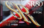 Compact Cassette TDK SR 80 "SR-80R" Type II Chrome 1992 Japan