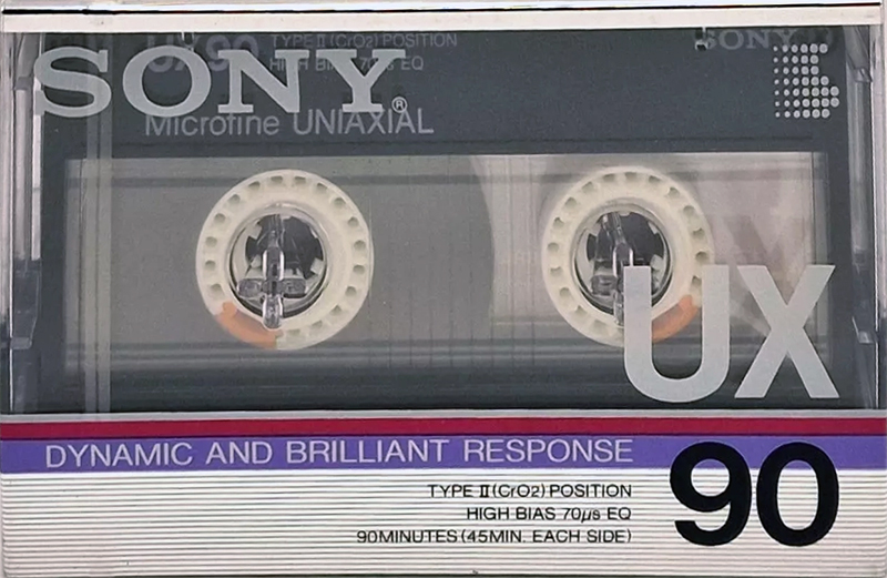 Compact Cassette Sony UX 90 Type II Chrome 1986 USA