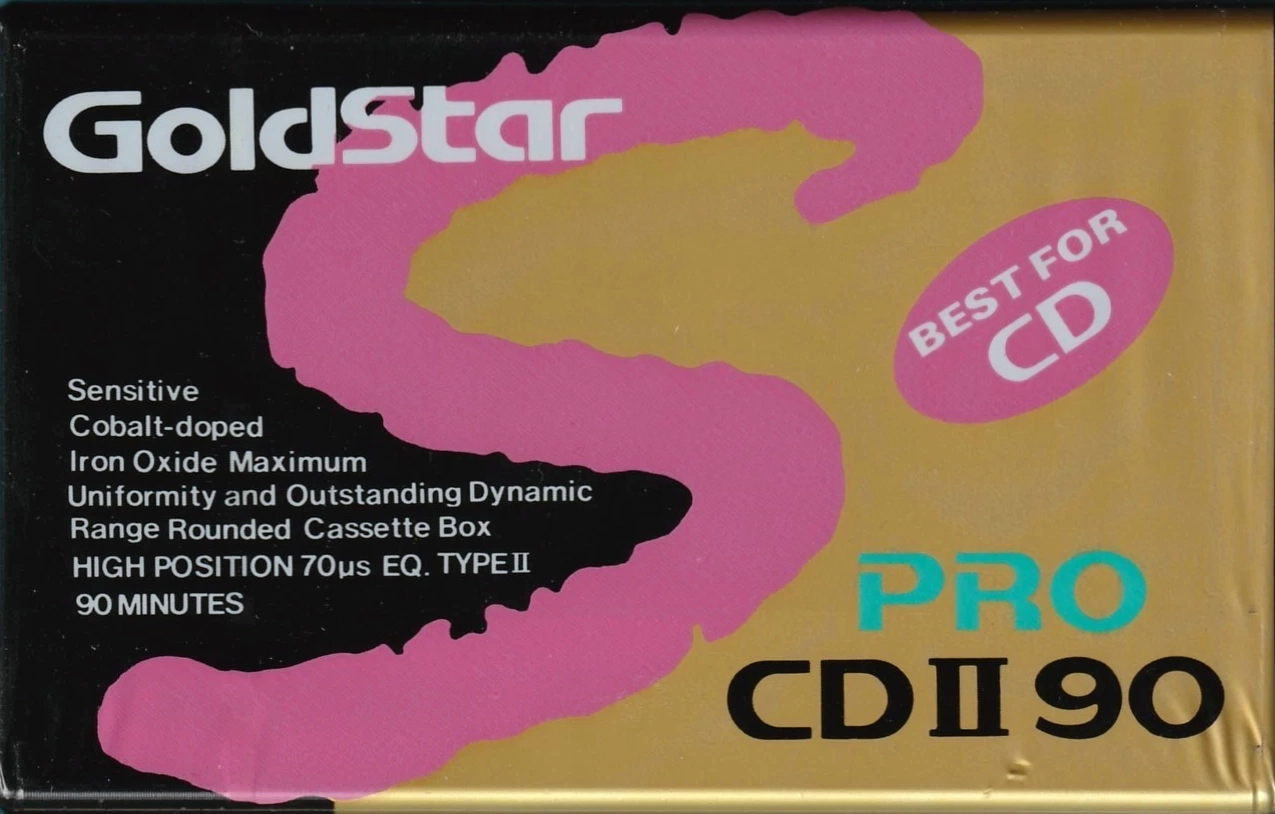Compact Cassette Goldstar PRO CD 90 Type II Chrome 1991 USA