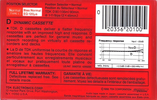 Compact Cassette TDK D 90 Type I Normal 1986 North America