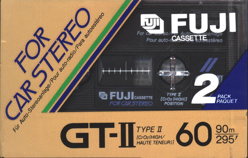 2 pack Fuji GT-II 60 Type II Chrome 1984 Europe
