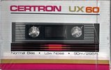 Compact Cassette Certron UX 60 Type I Normal 1986 USA