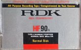 Compact Cassette RDK 90 Type I Normal 1984 Hong Kong