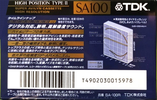Compact Cassette TDK SA 100 "SA-100R" Type II Chrome 1992 Japan