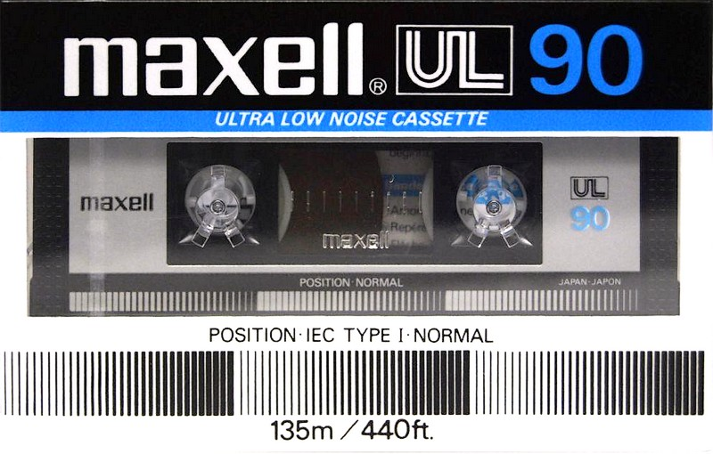Compact Cassette Maxell UL 90 Type I Normal 1985 Europe