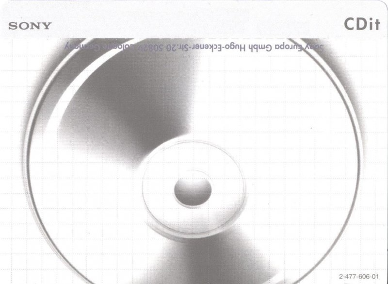 Compact Cassette Sony CDit II 90 Type II Chrome 1992 Europe