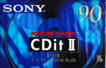 Compact Cassette Sony CDit II 90 Type II Chrome 1992 Europe