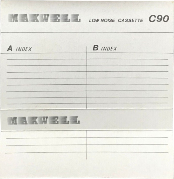 Compact Cassette: Unknown Makwell -  90