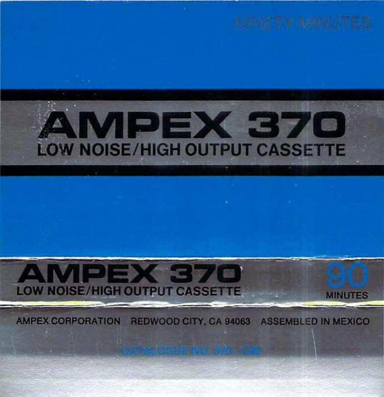 Compact Cassette Ampex 370 90 Type I Normal 1974 USA