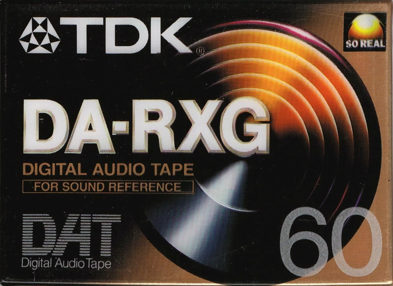 Digital Audio Tape TDK DA-RXG 60 "DA-RXG60EC" Type IV Metal 1996 Europe