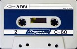 Compact Cassette Aiwa 60 Type I Normal 1969 Japan