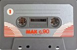 Compact Cassette MAK 90 Type I Normal 1982 Italy