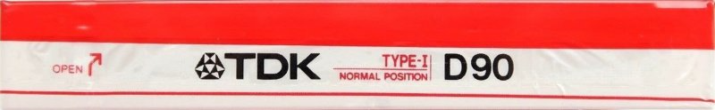 Compact Cassette TDK D 90 Type I Normal 1985 Australia, Europe
