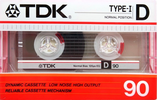 Compact Cassette TDK D 90 Type I Normal 1985 Australia, Europe