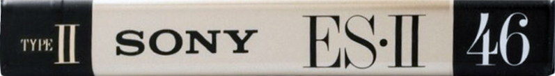 Compact Cassette Sony ES-II 46 "C-46ES2" Type II Chrome 1991 Japan