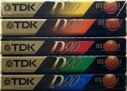 5 pack TDK D 90 "5 mix colour Limited Edition" Type I Normal 1995 Europe