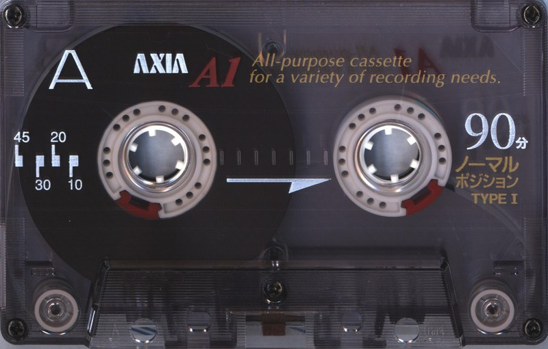 Compact Cassette AXIA A1 90 "A1SB 90" Type I Normal 1997 Japan