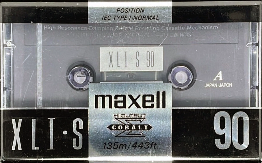 Compact Cassette Maxell XLI-S 90 Type I Normal 1992 USA