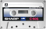 Compact Cassette Sharp S 60 Type I Normal 1979 Worldwide