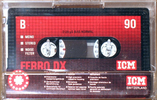 Compact Cassette ICM Ferro DX 90 Type I Normal 1979 Europe