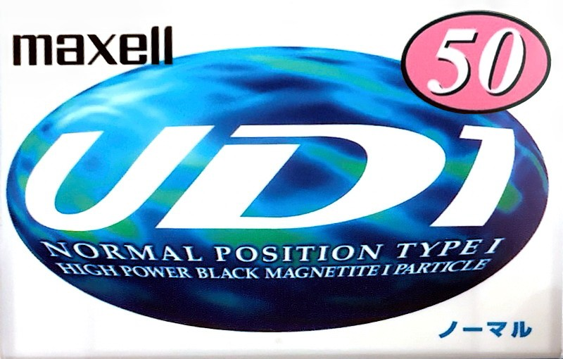 Compact Cassette Maxell UDI / UD1 50 "UD1-50L" Type I Normal 1997 Japan
