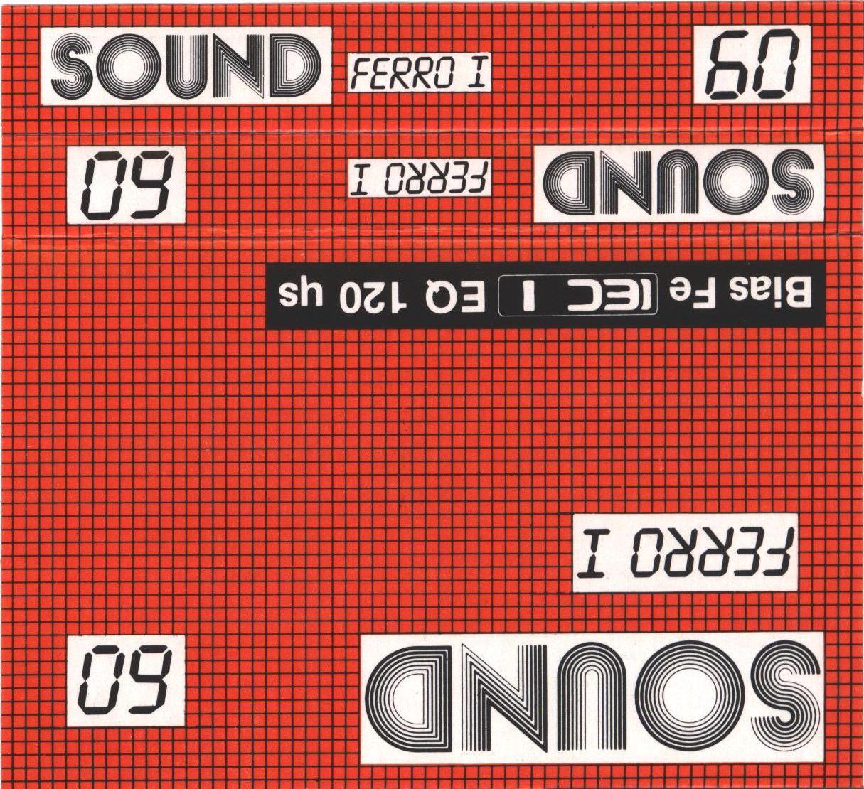 Compact Cassette Sound Ferro I 60 Type I Normal 1988 Europe