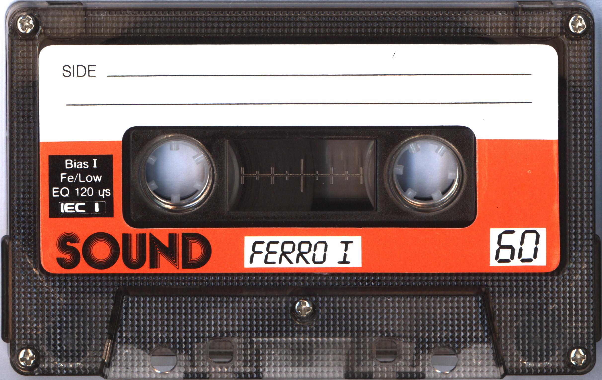 Compact Cassette Sound Ferro I 60 Type I Normal 1988 Europe