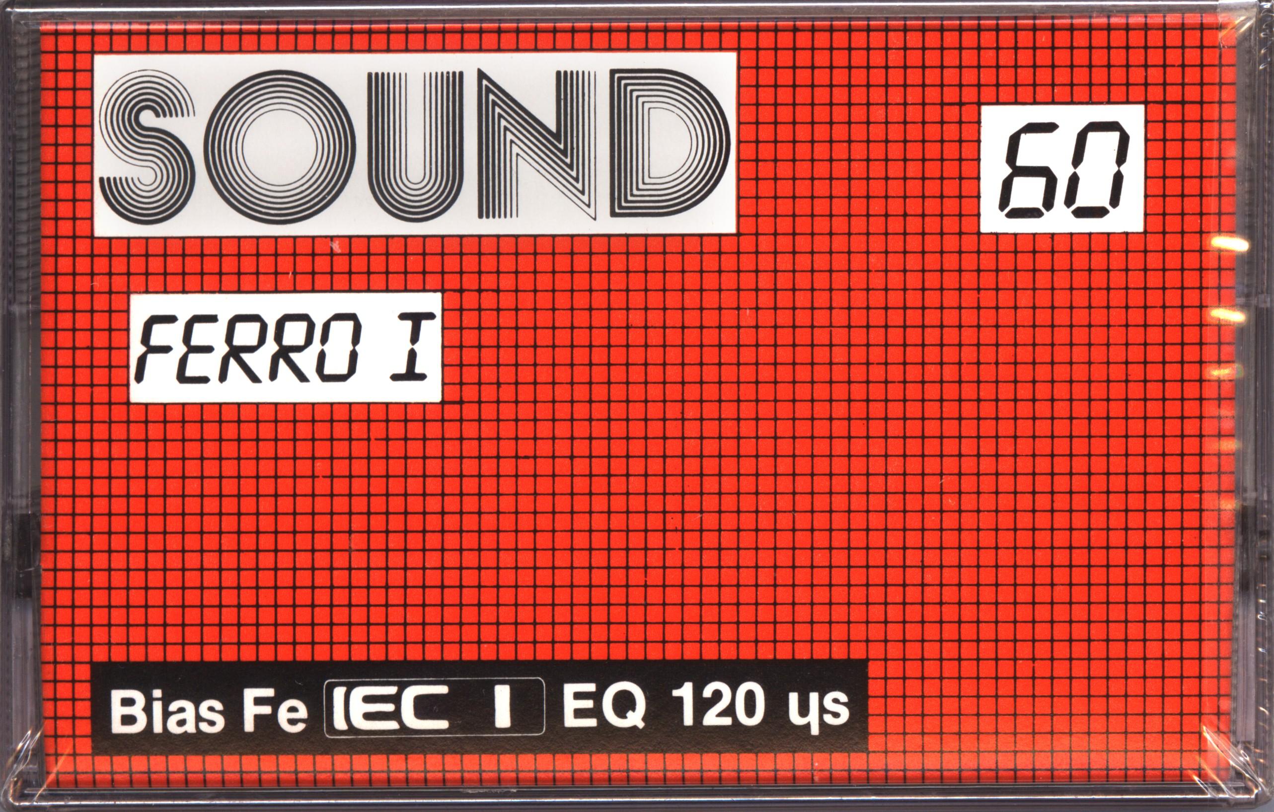 Compact Cassette Sound Ferro I 60 Type I Normal 1988 Europe