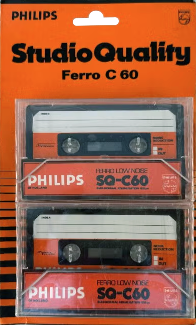 Blister Philips Studio Quality 60 Type I Normal 1981 Europe